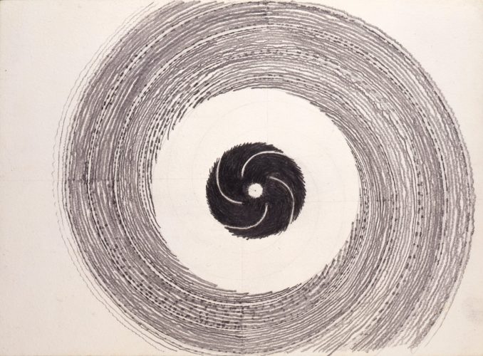 77 51 MED 1976, Graphite on paper, 11 x 15 in. - 28 x 38 cm
