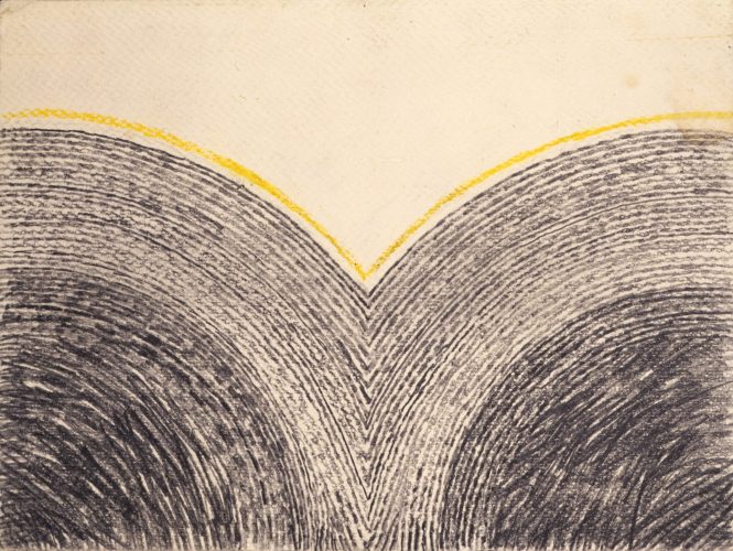 79 46 MED 1976-1977, DUALITY, Colored pencil and graphite on paper, 9 x 12 in. 23 x 30.5 cm. SOLD TO PATTY CISNEROS-pg. 27 CAT